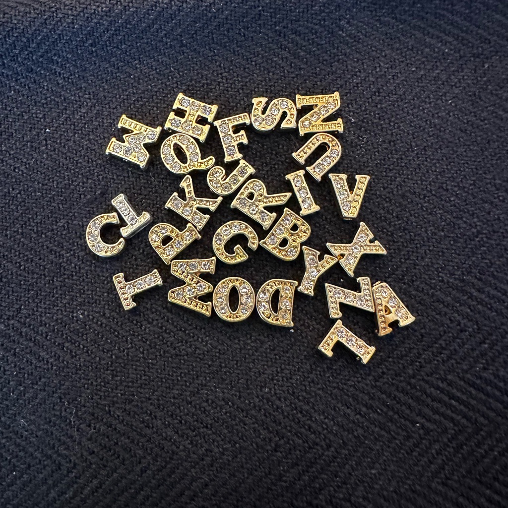 Gold And Silver Alphabet Charms